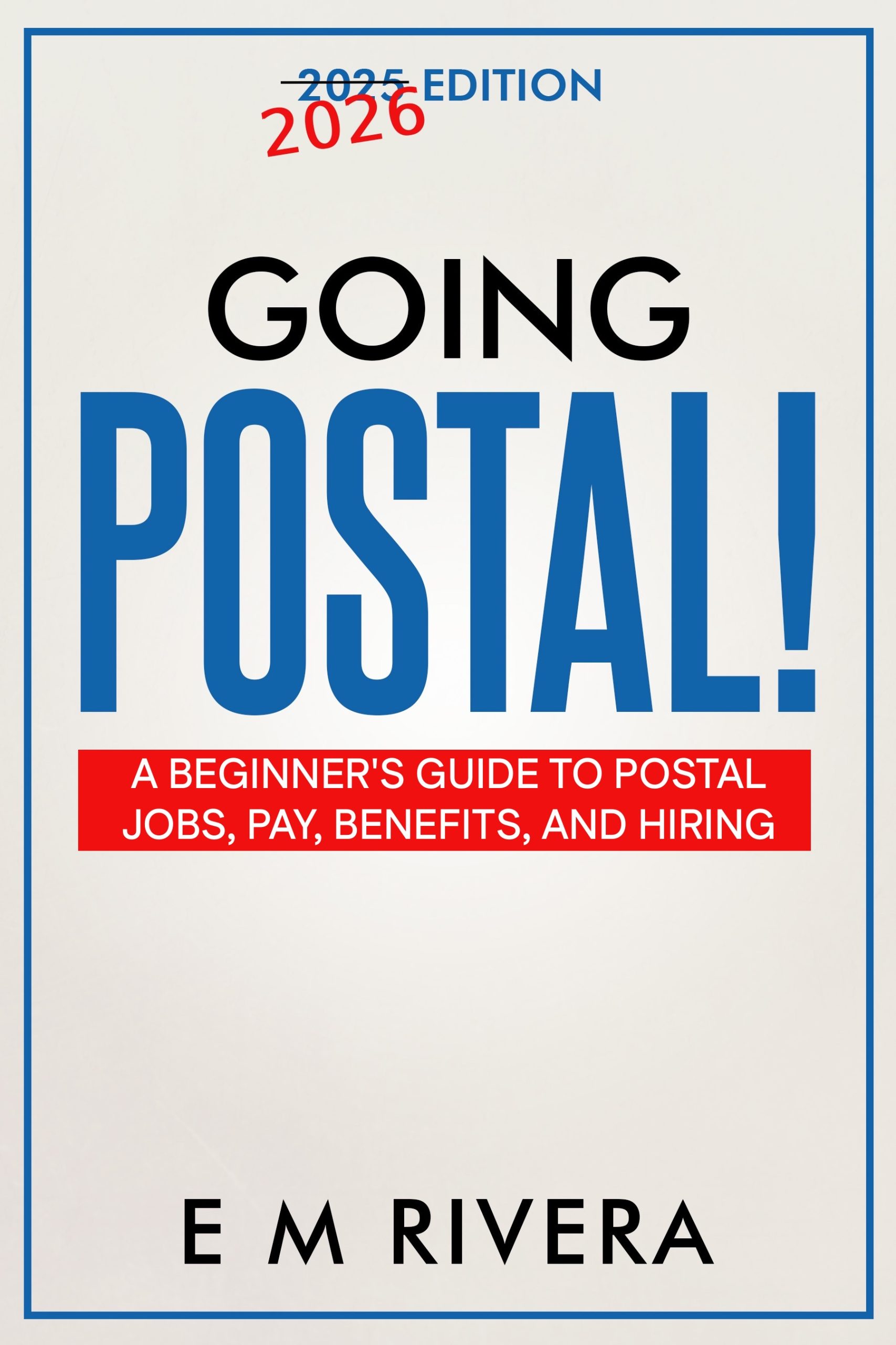 Going Postal nonfiction book cover by E M RIVERA